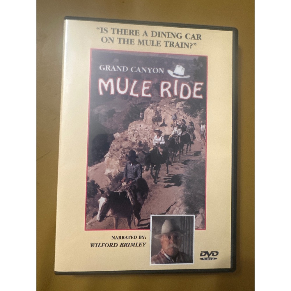 Grand Canyon Mule Ride DVD Wilford Brimley Narrated Documentary Travel Film 2002